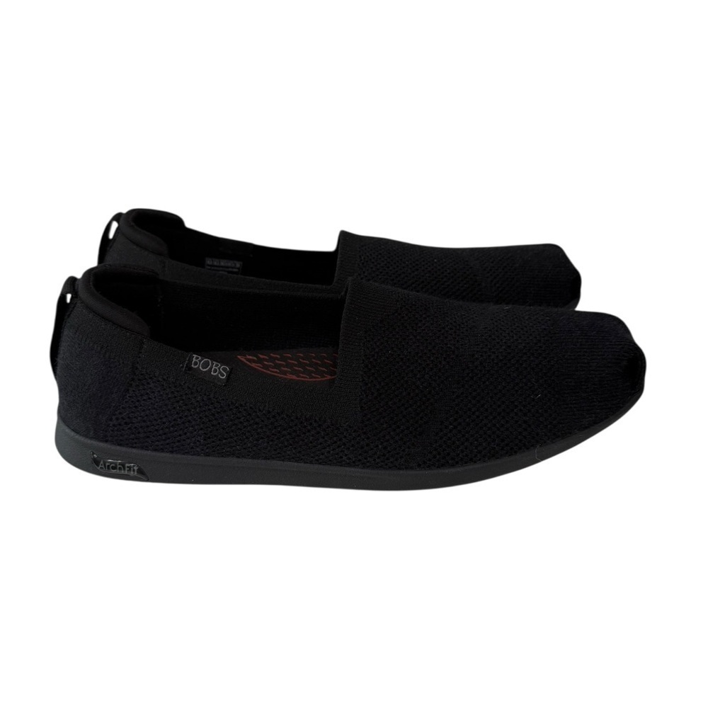 Bob’s Skeechers Air Cooled Arch Fit Black Size 9.5 Comfortable Casual Slip on